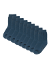 Yalion 9er-Set Yalion Antirutschsocken Halbplüsch, Dunkelblau, weich & atmungsaktiv