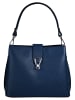 Cluty Umhängetasche echt Leder in blau