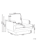 Beliani Sessel TUVE in Weiß/Heller Holzfarbton - (W) 88 x (H) 85 x (L) 90 cm