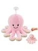 Wisam Plüsch-Oktopus mit Saugnapf, rosa, 16 cm