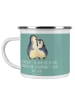 Mr. & Mrs. Panda Camping Emaille Tasse 10. Hochzeitstag Rosenhoc... in Meeresbrise