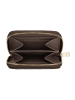 DuDu Woven Geldbörse Leder 10 cm coffee brown