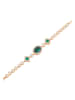 faina Women Jewelry Set in rose gold green