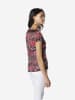 KOROSHI Damen-T-Shirt mit Kaschmirmuster in rot
