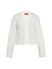 Swirly Damen Cardigan in Weiss