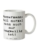 Mr. & Mrs. Panda Kaffeetasse Spruch Wassermann Unikat mit Spruch in Weiß