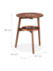 relaxdays Beistelltisch in Braun - (B)47 x (H)60 x (T)40 cm