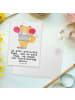 Mr. & Mrs. Panda Postkarte Fuchs Cheerleader mit Spruch in Weiß
