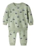 name it Set Sweatshirt & Hose NBMVIMMER LS SWEAT BOX BRU SET in swamp