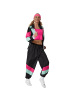 tectake Damenkostüm  Retro 80er 90er Jahre Jogginganzug Authentischer Retro-Look: Bunte