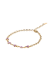 myMo Women Bracelet With Lobster Clasp in Gold Lilac