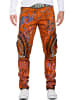 Cipo & Baxx Herren Straight Fit Jeans Stonewashed in Orange