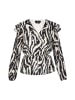 faina Damen Bluse in Schwarz Weiss