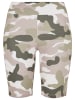 Urban Classics Urban Classics Damen Ladies High Waist Camo Tech Cycle Shorts in duskrose camo