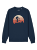 wat? Apparel Sweatshirt Mountainbike Silhouette in Dunkelblau