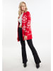 IZIA Damen Cardigan in Rot Weiss