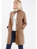 MANISA Wollmantel in camel braun
