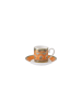 Villeroy & Boch 2er Set Espressotasse mit Untertasse Samarkand Mandarin 50 ml in bunt