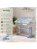 tectake Schreibtisch  109 x 55 x 94 cm, blau