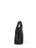 John Richmond Handtasche in BLACK AND  OFF SILVER