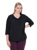Ulla Popken Longsleeve in schwarz