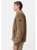 Camel Active Fleecejacke mit Reißverschlussseitentaschen in Sepiabraun