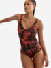 Triumph Badeanzug Red Label Summer Palm in BROWN - DARK COMBINATION