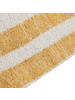 Beliani Geflochtener Teppich KATRA in Gelb/Schwarz/Beige - (W) 140 x (L) 200 cm
