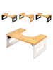eluno Toilettenhocker ca. 43,5 x 18,5 x 28 cm (B/H/T)