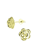 Alexander York Ohrringe, Ohrstecker ROSE 8 mm in Gold aus 925 Sterling Silber, 2-tlg.