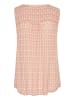 Kaffe Ärmellose Bluse KAamber Regular fit in Dusty red / chalk leaf