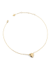 Guess Damen-Kette T-Verschluss Herz Kristalle Goldfarben