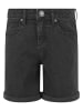 Urban Classics Urban Classics Damen Girls Organic Stretch Denim 5 Pocket Shorts in black washed