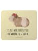 Mr. & Mrs. Panda Mouse Pad Meerschweinchen Weisheit mit Spruch in Gelb Pastell