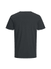 Jack and Jones 1er Pack JJESPLIT Neck Tee SS in Schwarz