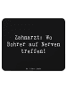 Mr. & Mrs. Panda Mouse Pad Spruch Zahnarzt Nerven mit Spruch in Schwarz