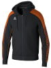 erima Kinder Trainingsjacke Mit Kapuze in schwarz/orange