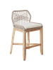 Beliani 2er-Set Gartenstuhl TALAMONE in Heller Holzfarbton/Beige
