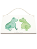 Mr. & Mrs. Panda Deko Wandbild Frosch Liebe ohne Spruch in Weiß