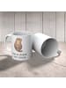 Mr. & Mrs. Panda Kaffeetasse Otter Muschel mit Spruch in Weiß