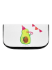 Mr. & Mrs. Panda Make-Up Bag Avocado Party Zeit ohne Spruch in Weiß