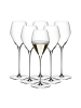 RIEDEL Glas 6er Set Champagner Weingläser Veloce in 327 ml in transparent