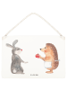 Mr. & Mrs. Panda Deko Schild Hase Igel ohne Spruch in Transparent