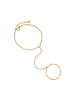 Steel_Art Hand Chain Damen Blythe silberfarben poliert in goldfarben