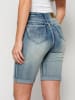 KOROSHI HOSE KURZE JEANS in blau