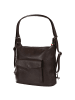 Florence Florence Schultertasche, Cityrucksack Leder dunkelbraun ca. 38cm