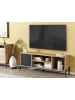 Beliani TV-Möbel MOINES in Braun/Grau/Schwarz - (W) 140 x (H) 56 x (L) 40 cm