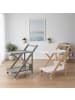 relaxdays Servierwagen in Weiß/ Natur - (B)44 x (H)70 x (T)39,5 cm
