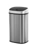 HOMCOM Automatik Mülleimer in Silber 40,5L x 29,5B x 57H cm