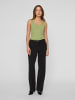 Vila Top U-Boot-Ausschnitt Figurbetont in Grün